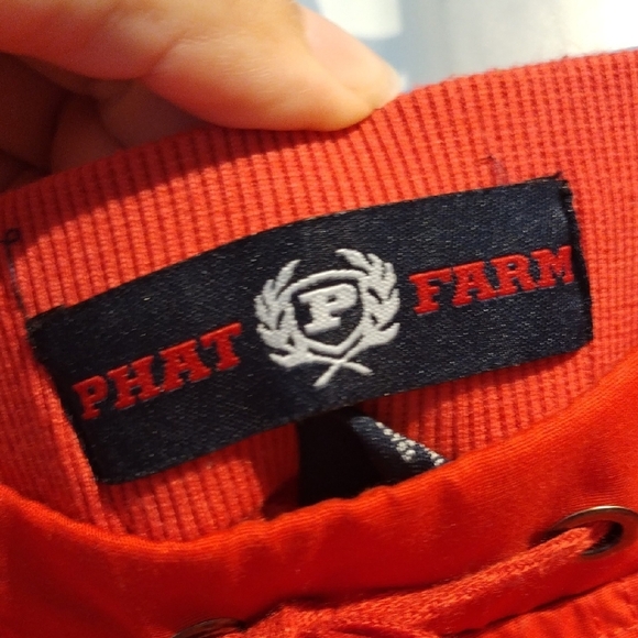 Phat Farm Red Cargo Shorts for Men - Picture 13 of 15